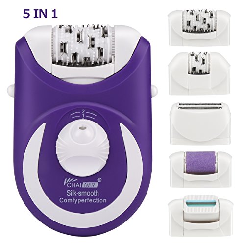 Codream 5 in 1 Rechargeable Electric Epilator Hair Removal Tweezers Lady Shaver Foot Care Callus Remover for Women