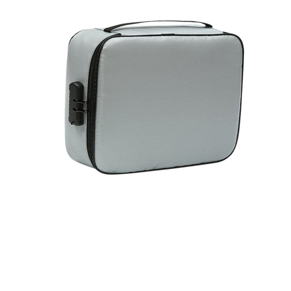 Borsa Portadocumenti Ignifuga Organizer da Viaggio con Cerniera Ignifuga e Serratura Codice per Documenti Carte e Oggetti di Valore