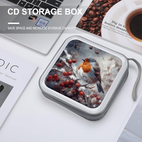 Funda para CD Bird on Branch con capacidad de 40 DVD en plástico duro 5
