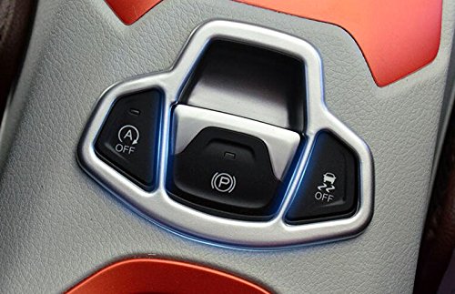 KIMISS Cornice Decorativa In ABS Per Pulsante Freno A Mano Elettronico Auto (Compatibile 2016-2018) - Colore P, 12x6 Cm - 6