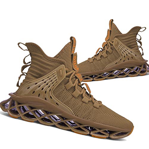 Image of Hello MrLin Men's Running Shoes Non Slip Athletic Tennis Walking Blade Type Sneakers Hip Hop