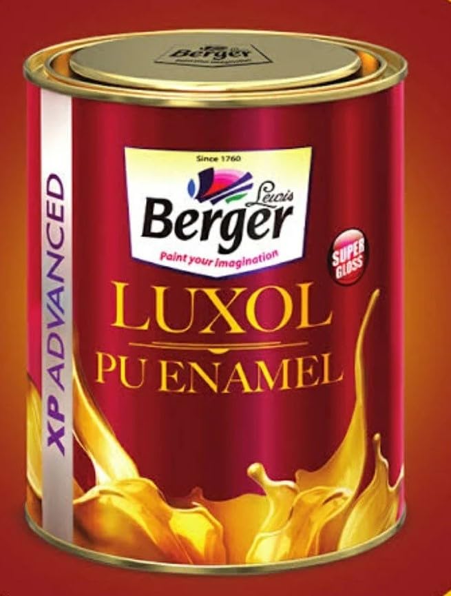 Berger Luxol PU (Polyurethane) Enamel - Super Gloss Paint for Wood, Metal and Wall (Both Interior & Exterior) (1 Liter, TRUCK BROWN) (B0C9WNTMWK) Amazon Price History, Amazon Price Tracker