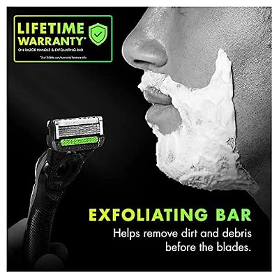 Gillette Labs Men's Razor Blade Refills with Exfoliating Bar, Compatible with Gillette Labs Razors, 10 Cartridges