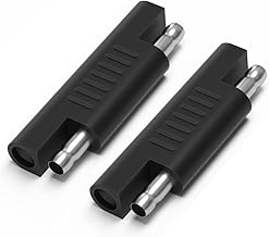 iMESTOU SAE to SAE Reverse Polarity Adapter Plug SAE Quick Release Extension Plug Plug for Solar Battery Charger