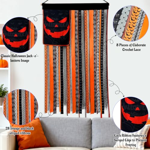 Halloween Rag Flag Banner 4 x 2.4 ft Hanging Decorations Indoor Outdoor - image 3