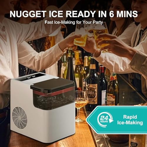 Máquina portátil para hacer hielo, 12kg/24h, 2 tamaños miniatura 2
