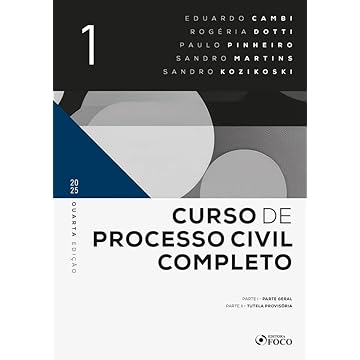 Capa do livro Curso de Processo Civil Completo - 4ª ED 2025 - Volume 1: Parte Geral e Tutela Provisória