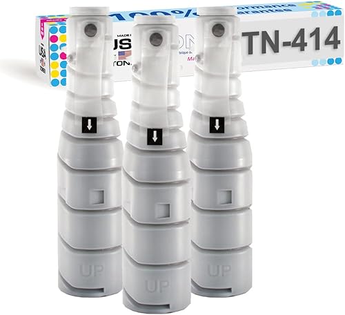 MADE IN USA TONER Repuesto compatible para Konica Minolta Bizhub 363, 423, TN414 / TN-414 / A202030 (negro, paquete de 3)