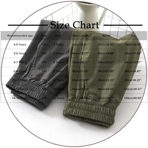 Boys Sweatpants Casual Elastic Waist Hiking Trousers Loose Trendy Soft Comfy Lounge Athletic Sweat Pants with Pockets3