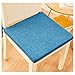 Yadlan Cojines Sillas Cocina Desenfundables, 45x45cm Antimanchas Cojines para Taburetes de Cocina con Cordón, Lavable Cojín de Asiento para Comedor de Terraza(Size:4pcs,Color:Azul)
