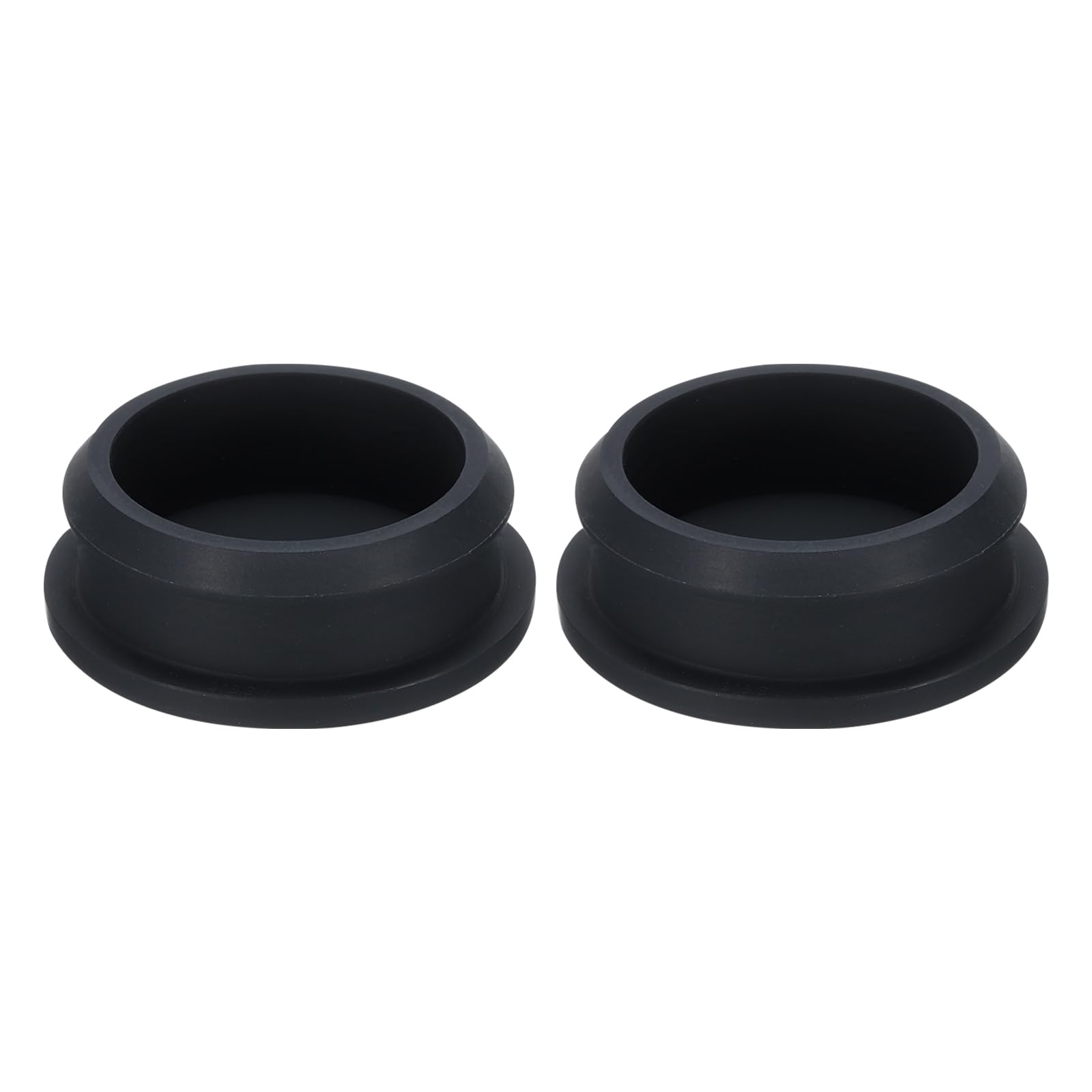 Rebower Snap in Locking Hole Plugs Rubber Panel Seal Cover Drilled Silicone Caps, [for Kitchen Rubber, Waterproof Sealing Plugs] - 38.6mm/1.5in/Black/