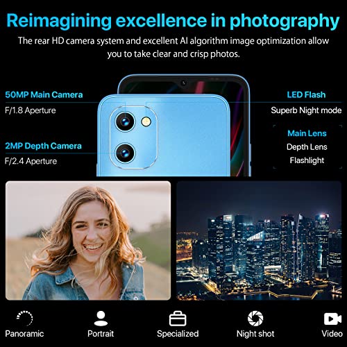 Umidigi Cell Phone G1 Max, Android12 Unlocked Smartphone, Dual Sim 4G Lte Mobile Phone, 128Gb/256G Expandable, 6.52" Hd+ Night Mode，5150Mah, Gsm Unlocked Phone #TOP1