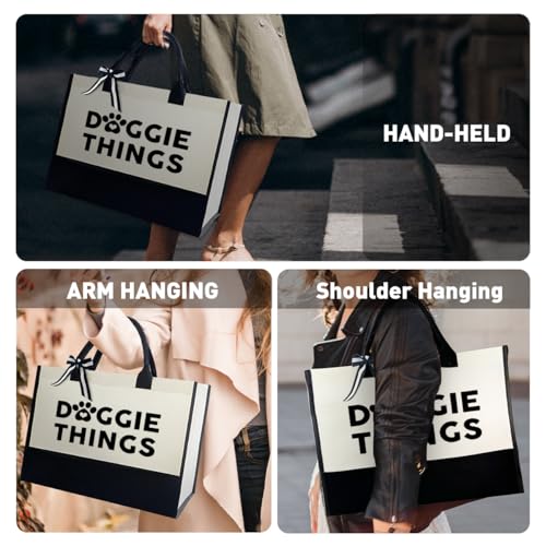 Bolsa tote para amantes de perros, tamaño único miniatura 5