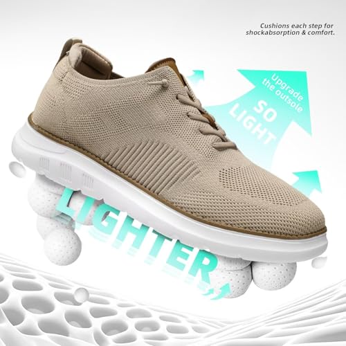 Men's Slip in Oxfords Casual Dress Boat Shoes Fashion Walking Sneakers Mesh Business Work Lightweight Soft Sole4