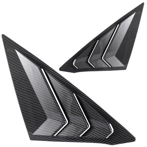 YINGTUU for Honda 11th Gen Civic Sedan 2022 2023 2024 2025 Accessories Car Exterior Rear Side Window Louvers Air Vent Scoop Shades Cover Blinds