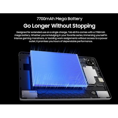 Tab 60 Pro Tablet PC 10.1 IPS Display Octa-Core T606,8GB RAM+128GB ROM, 7700mAh Battery 10W Charging Android 15