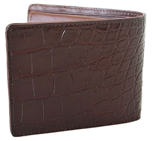 Men's Bifold Backbone Leather Dark Brown Wallet2