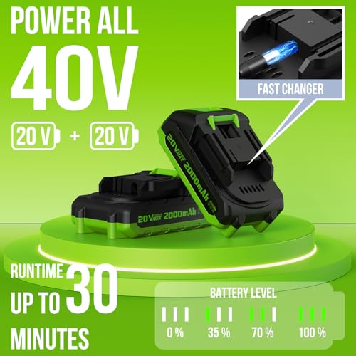 VARSK 12 Inch 20V Cordless Weed Wacker