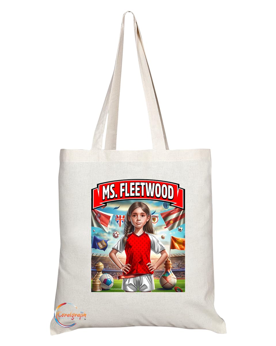 Coralgraph Inc TB1666 Ms Fleetwood Footie Fan Lady Girl Tote Bag - Eco-Friendly, Stylish, Long Handled, Perfect Novelty Gift