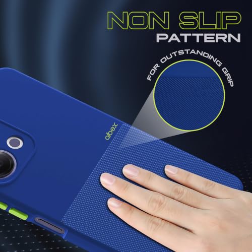 Image of AIBEX Premium Back Cover Case Compatible for Vivo Y21 5G / Vivo Y11 5G | Scratch & Drop Tested Shockproof Matte Texture Case with Soft Microfibre Lining Slim Fit Cover with Anti-Scratch Finish - Blue