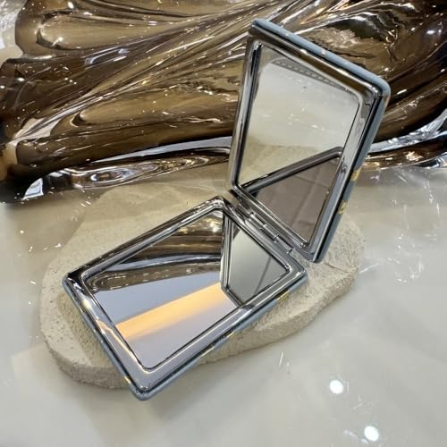 Espejo de Maquillaje Doble Portable Plegable Compacto