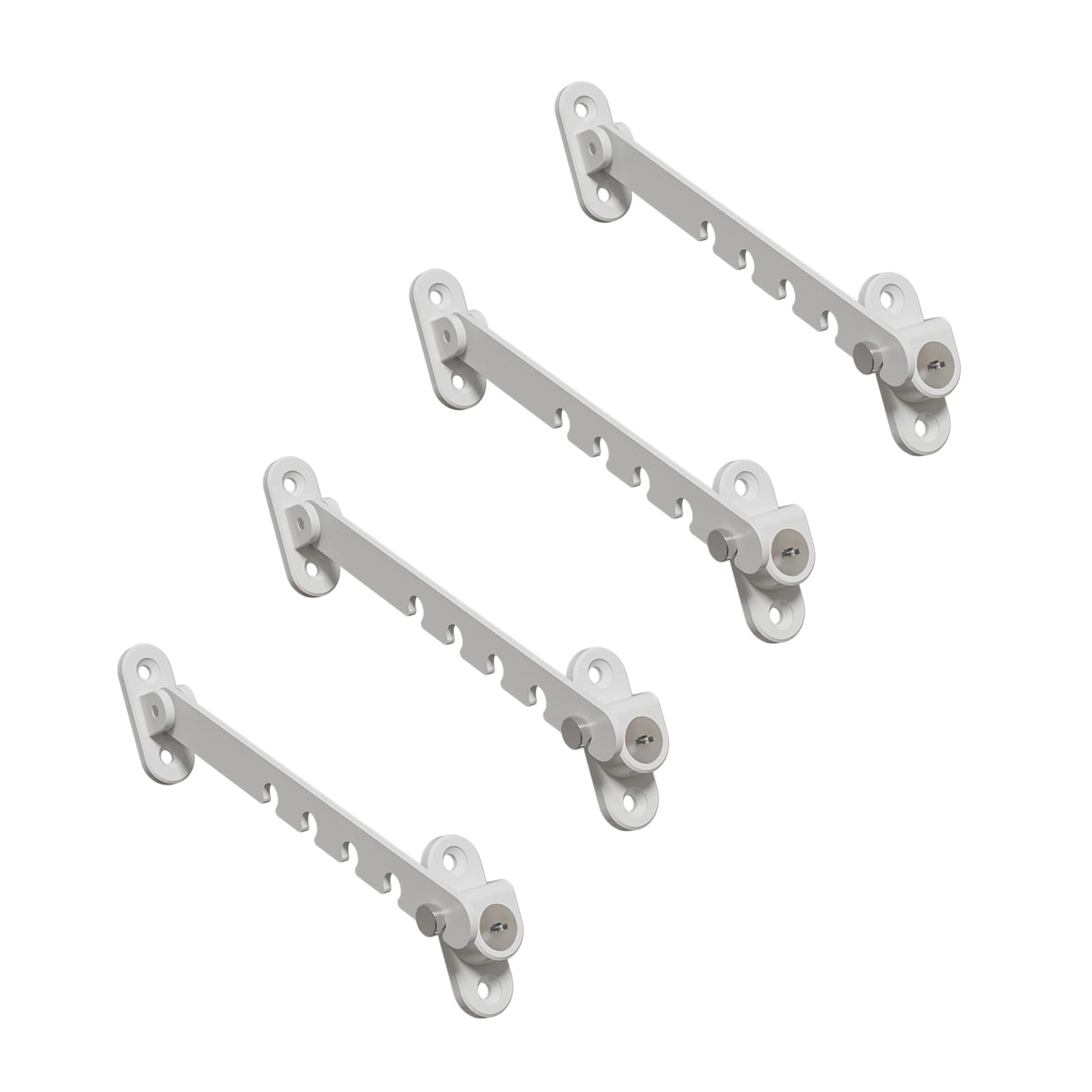 Panel Movement Restrictor Set of 4, Adjustable Casement Opener Limiter for Doors, Drawers and Cabinets, Indoor Use Opening Restrictor Casement Panel Limiter Adjustable Set Movement Control Door Drawer