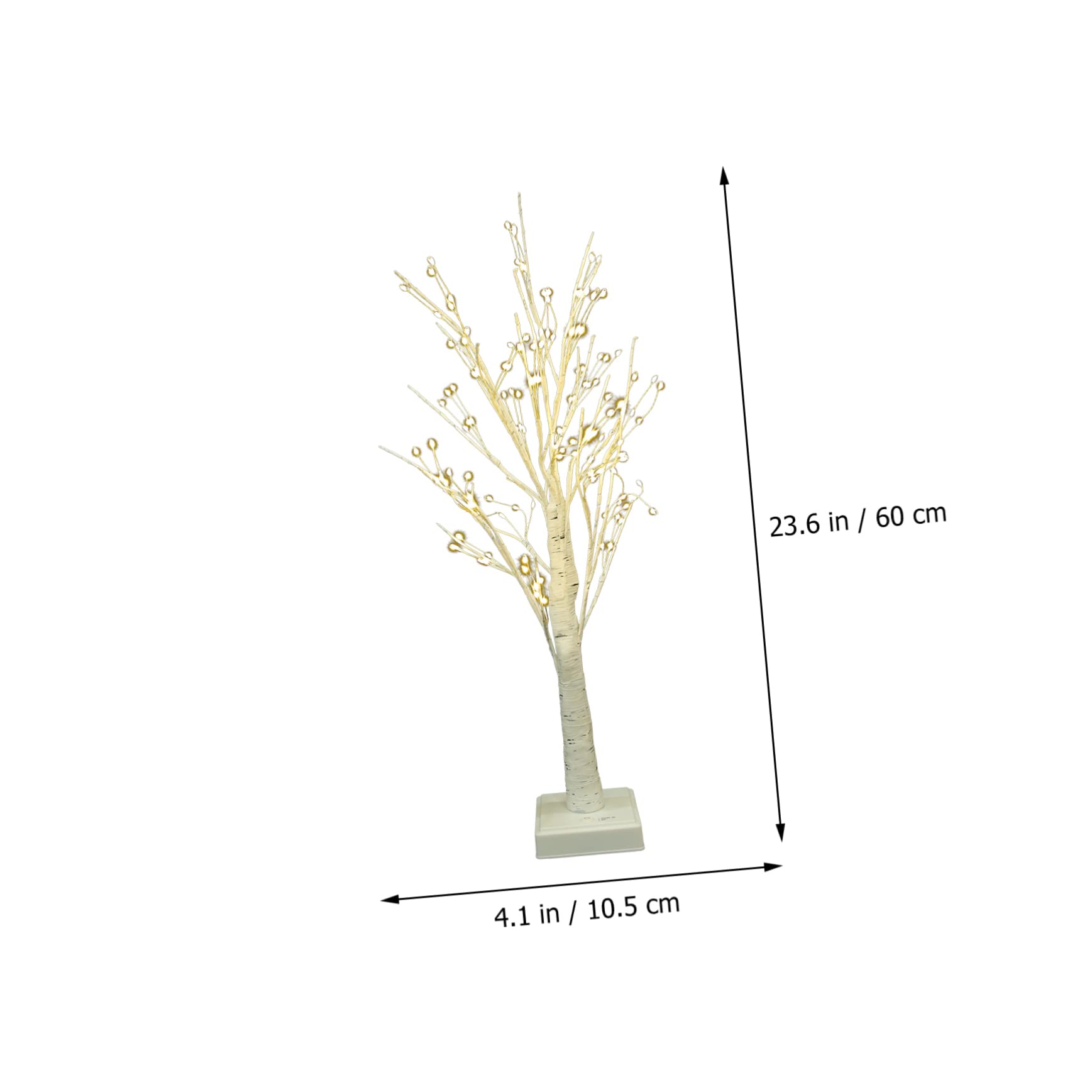 Mobestech Decorative Birch Lamp Removable Base Nightstand Light for Bedroom Home Decor Branches for Lighting Warm Accent for Room Office