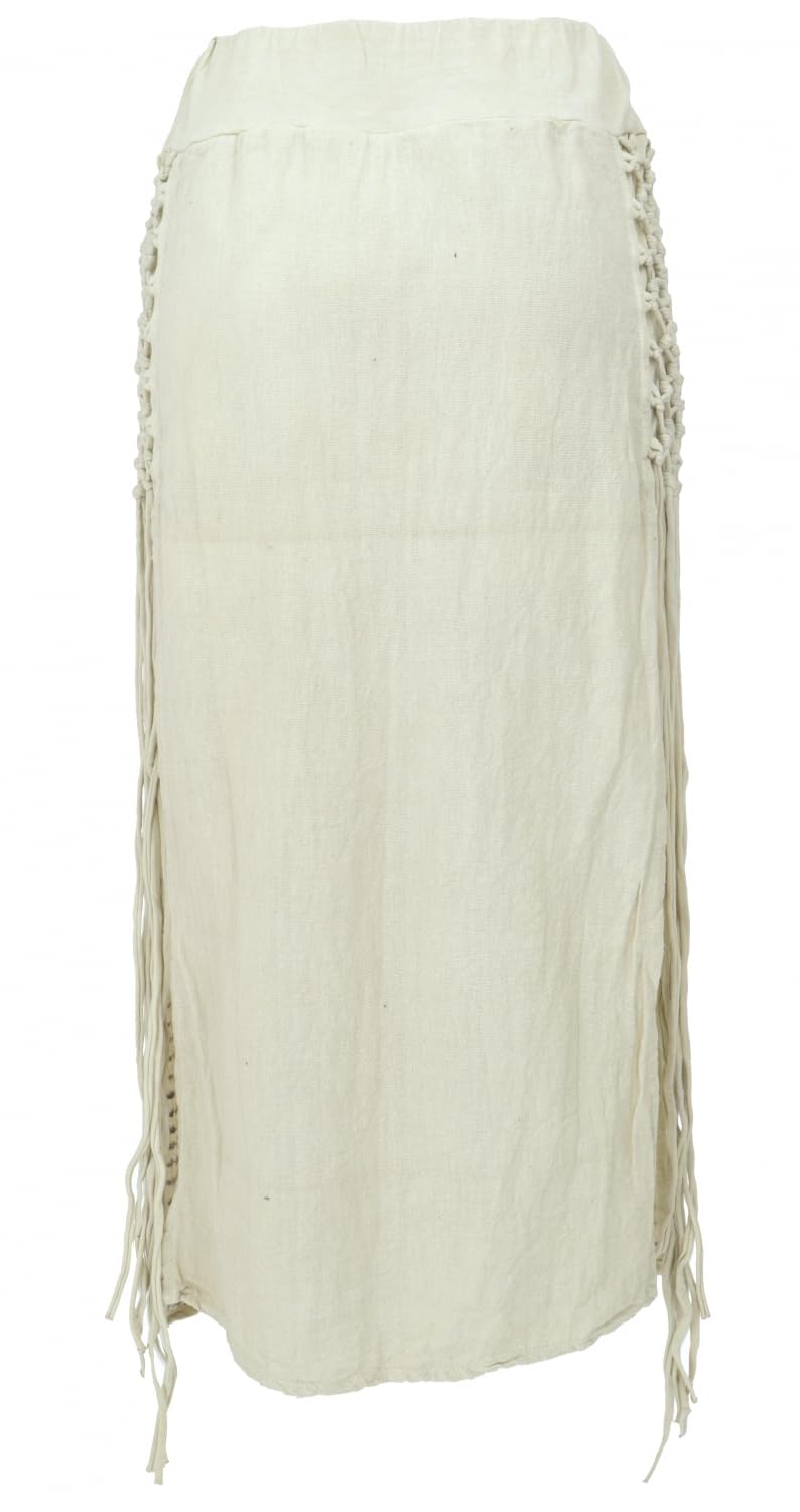 GURU-SHOP, Falda Maxi Batik, Falda Larga de Verano, Krinklerock, Verde, Sintético, Tamaño:38, Faldas Largas