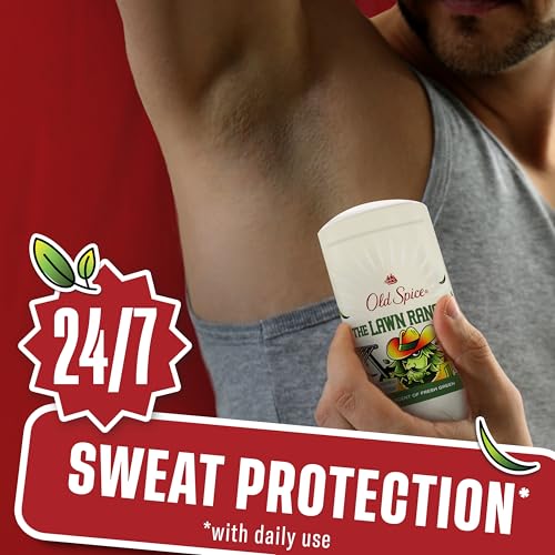 Image of Old Spice Dry Feel Antiperspirant Deodorant for Men, Summerdudes, 24 /7 Sweat & Odor Protection, 24 /7 Sunny Freshness & Long Lasting Scent, Invisible Solid, Lawn Ranger with Fresh Green Scent, 2.6 oz