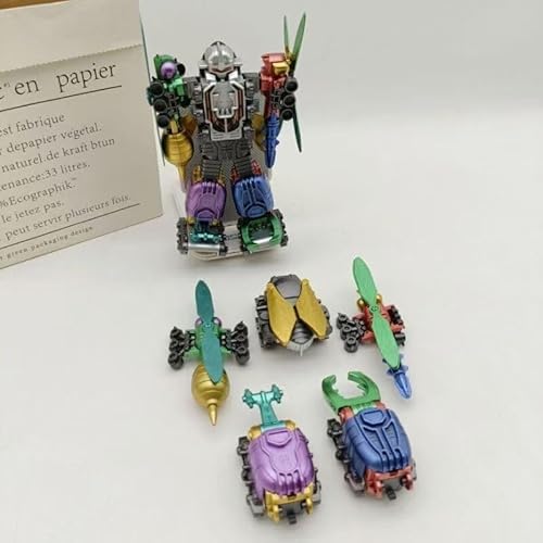 Simulation Insect Beast Transforming Building Blocks, Insect Team Combined Bricks, Educational DIY Assembly Toy for Kids