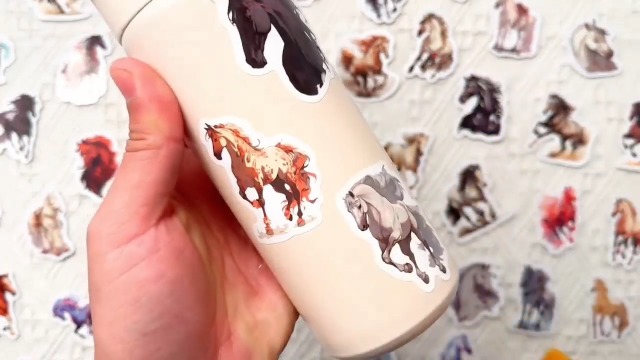 Adesivi Cinesi Capodanno 2026 – 61 Pezzi A Tema Cavallo, Impermeabili, Anti-sbiadimento, Ideali Per Diario, Scrapbooking, Planner E Decorazioni Festive