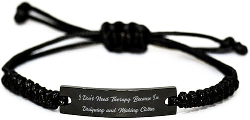 I Don't Need. Black Rope Bracelet, Designing and Making Clothes Present From Friends, Best Engraved Bracelet For Men Women, Hobby, Gifts, Hobbies,