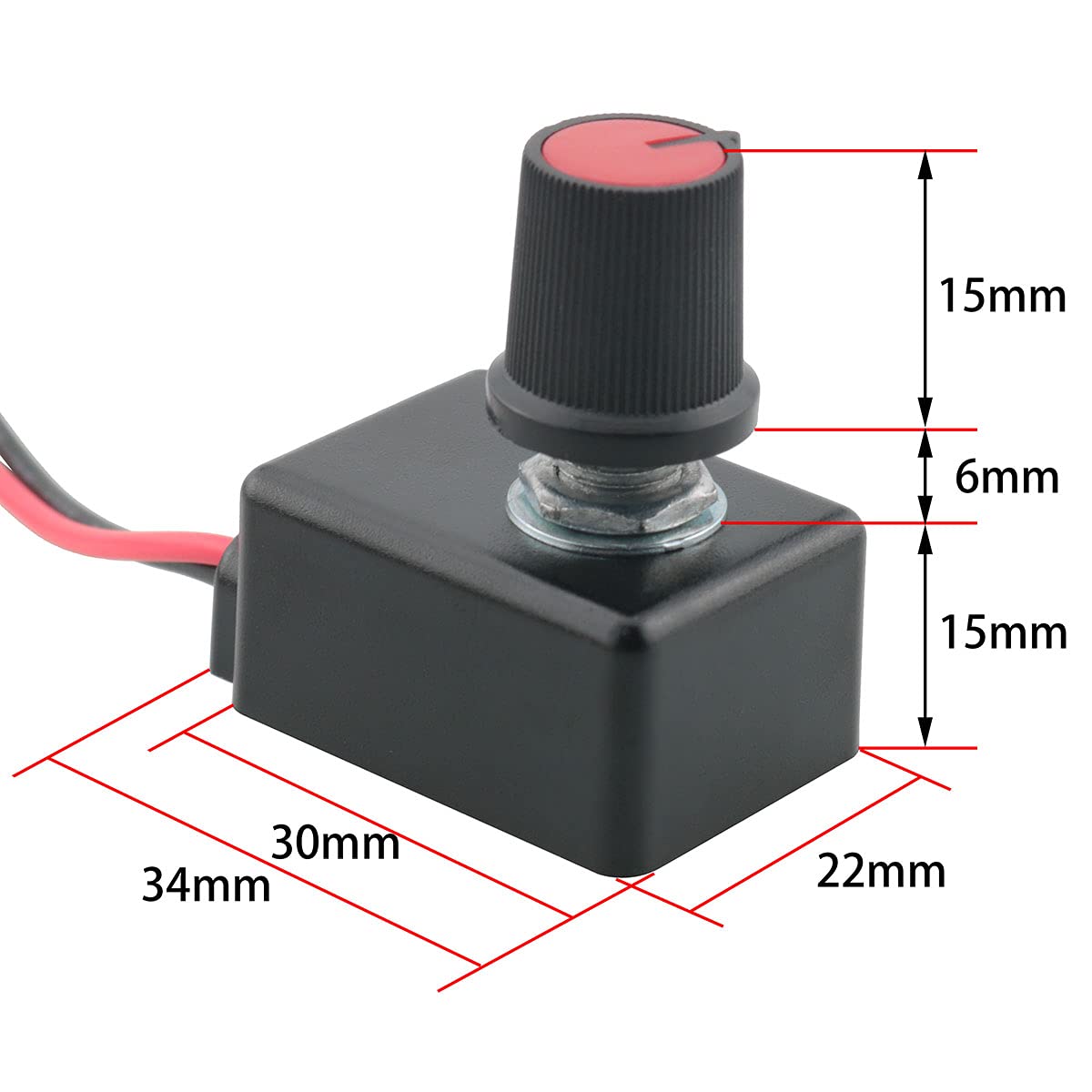 KEYGMA 2-Pack 0-10V LED Dimmer Knob - No Flicker, PWM Dimming For Dimmable LED Drivers, Low Voltage