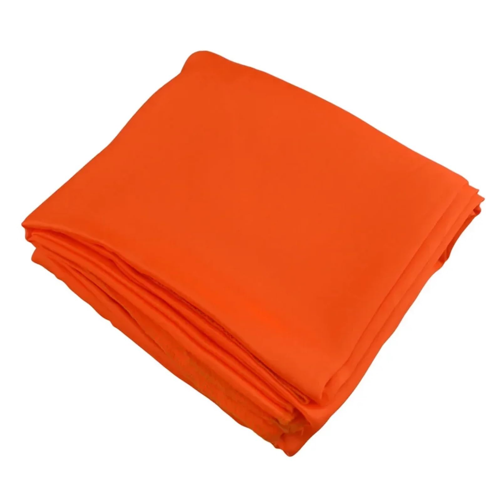 LuMOUzhou Reusable Rectangle Satin Tablecloth Round Satin Tablecloth Multicolor Multiple Sizes(Oranje,Round 145CM-57INCH)