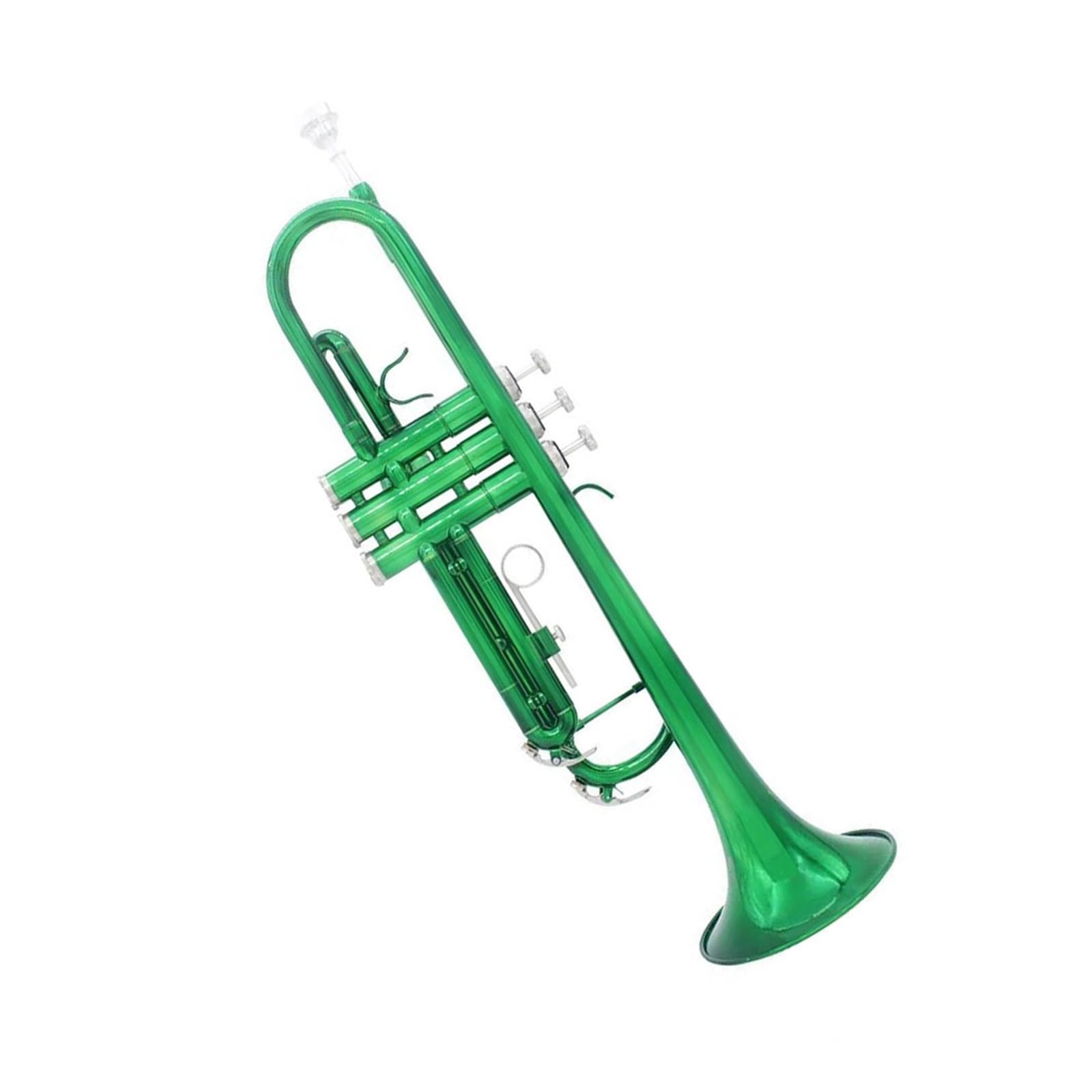 trąbka instrument Zestaw zielonej trąbki standardowa rurka miedziana z akcesoriami mała wykwintna rurka miedziana
