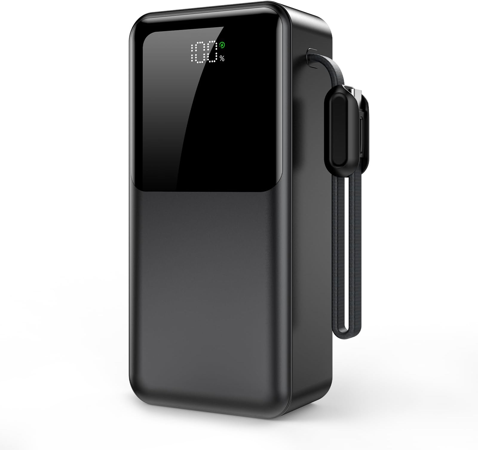 モバイルバッテリー 大容量【2026新モデル・高出力ケーブル内蔵】モバイルバッテリー 急速充電 SCP22.5W/PD20W対応 携帯充電器 5台同時に充電 Type-C入出力ポート 最大3A出力 LED残量表示 PSE技術認証済 安全設計＆回路保護 スマホ充電器 iPad/iPhone/Android全種機器対応 コンパクト&軽量 旅行/出張/アウトドア/停電/防災緊急用