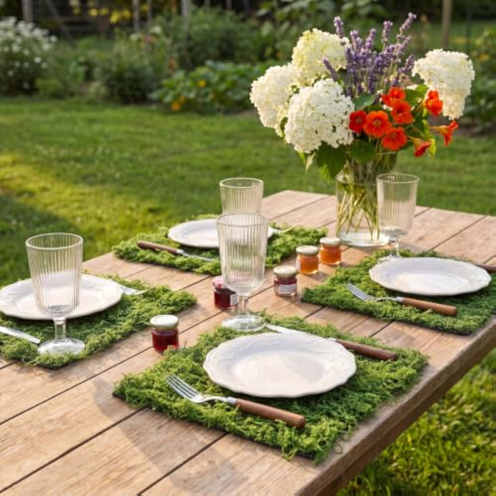 6 Pcs Artificial Moss Mat Roll for Party Decoration