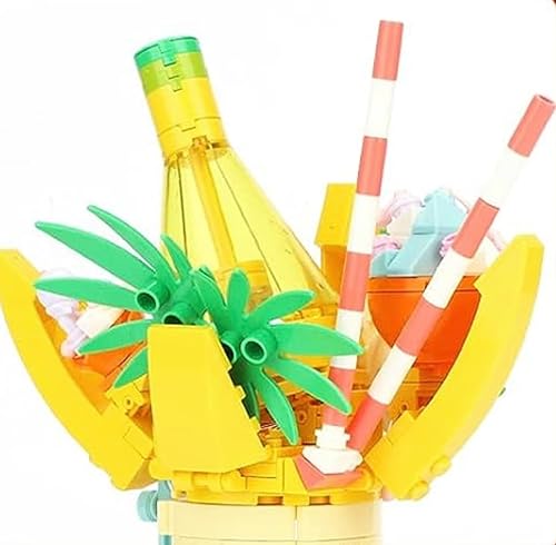 Miniatura 2 de General Jim's Banana Cabin Ice Cream Shop - Bloques de construcción modulares divertidos y coloridos con kit de luz | Compatible con juegos de Lego