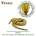 YOHAKI Snake Plush Toy, 59'' Large Washable, Huge Realistic Plush Cuddle Toy, Soft and Cute Children's Gifts, Birthday Party Gifts, Prank Props (Golden Python)