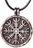 Baldur Jewelry - Ancient Aegishjalmur Helm of Awe Viking Norse Protection Necklace Pendant Amulet -