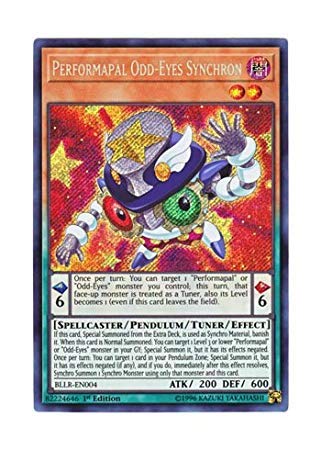 Amazon.com: YU-GI-OH! English Version BLLR-EN004 Performapal Odd