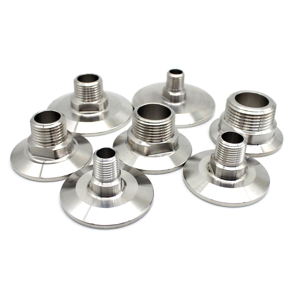 1 morsetto Tri 119 mm NPT maschio SS304 raccordo in acciaio inossidabile ghiera in acciaio inossidabile 4"