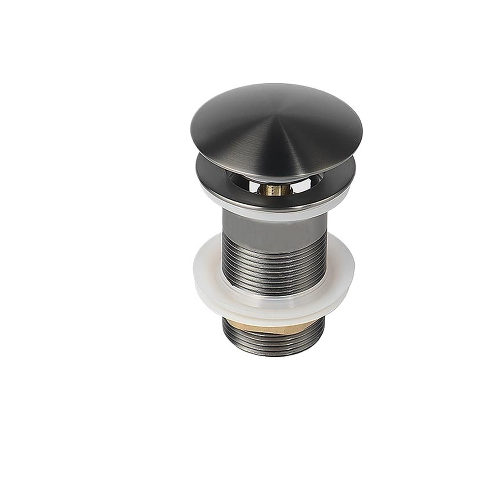 Pop Up Clack, Pop Up Sink Plug Drain Waste Stopper Multicolor For Bathroom Basin(Grey No Hole)