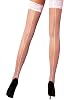 Mila Marutti Fishnet Thigh High Stockings for Women with Lace Top | Fish Net Stockings Lingerie | Colored Fishnets
