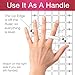 Guidelines4quilting - Quilt Ruler Connector/Handle for Rulers and Templates - Alignment Tabs and Lip Edge for Perfect Alignment - Unbreakable - Left-Handed Friendly - Suction Cups - Built-in Handle