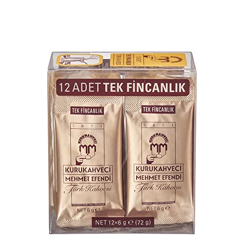 Mehmet Efendi Türkischer Kaffee Eine-Portion-Packung 6g - 12 Stück (72g)