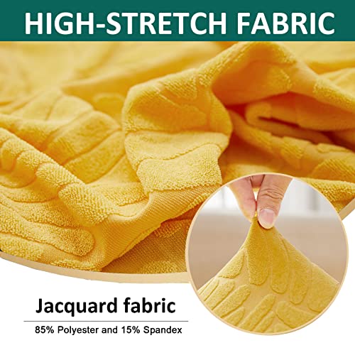 Housse de siège de canapé en forme de L jacquard au design texturé haut de gamme