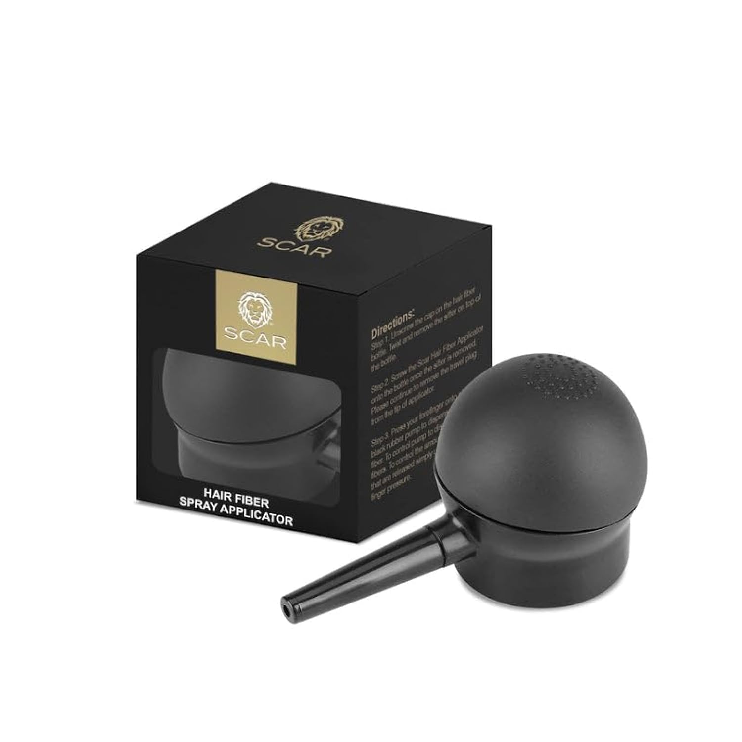 Hair Fiber Spray Applicator Dispense Pump Hair Building Men and Women Compact Size