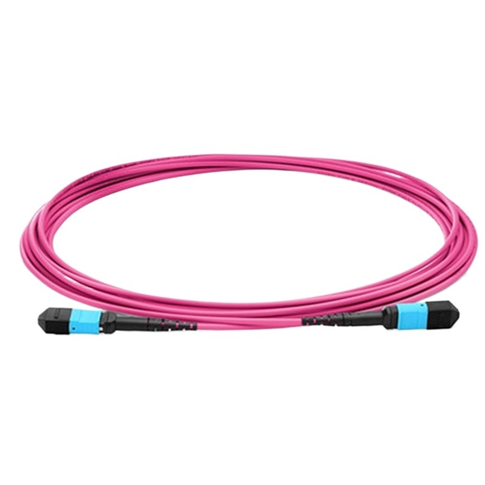 Cavo patch in fibra ottica MPO 16 core OM4 femmina tipo B voilet rotondo MTP jumper cavo patch in fibra ottica OM4(Both male 1meters)