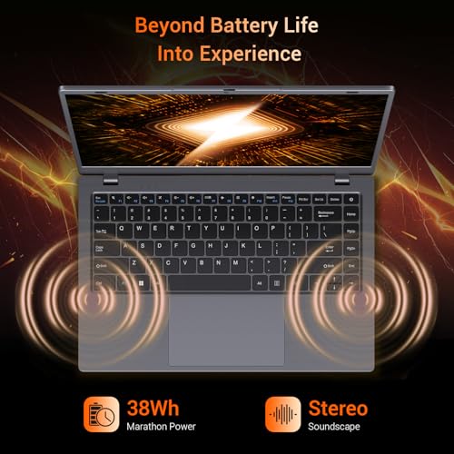 Image of Laptop Computer, 16GB RAM 512GB SSD, Pentium Gold 6500Y Processor Up to 3.4GHz, FHD IPS Display, Dual Type-C, USB 3.2, HDMI, WiFi 5, Bluetooth 5.0, 14 Inch Business & Student Laptop